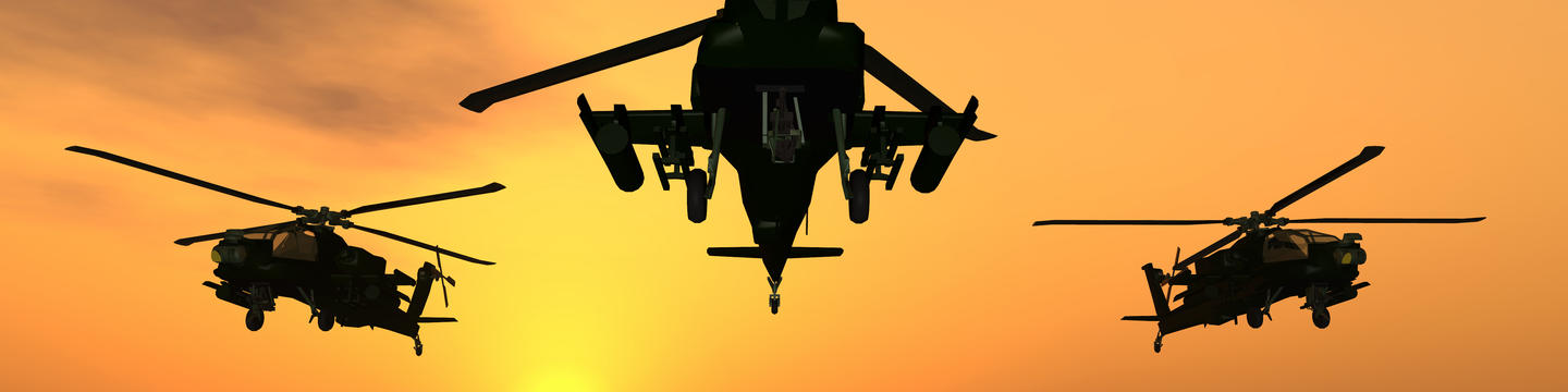 Defense fleet with helicopters